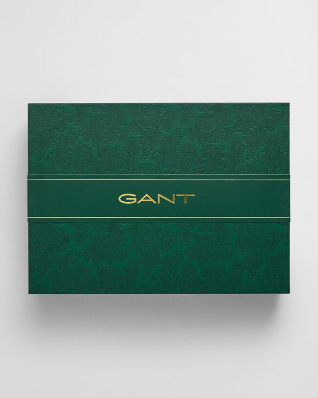 Gaveæske med pyjamasskjorte og -bukser i flannel