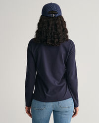 Shield langærmet piqué poloskjorte