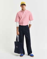 Relaxed fit Heritage poplin skjorte med korte ærmer
