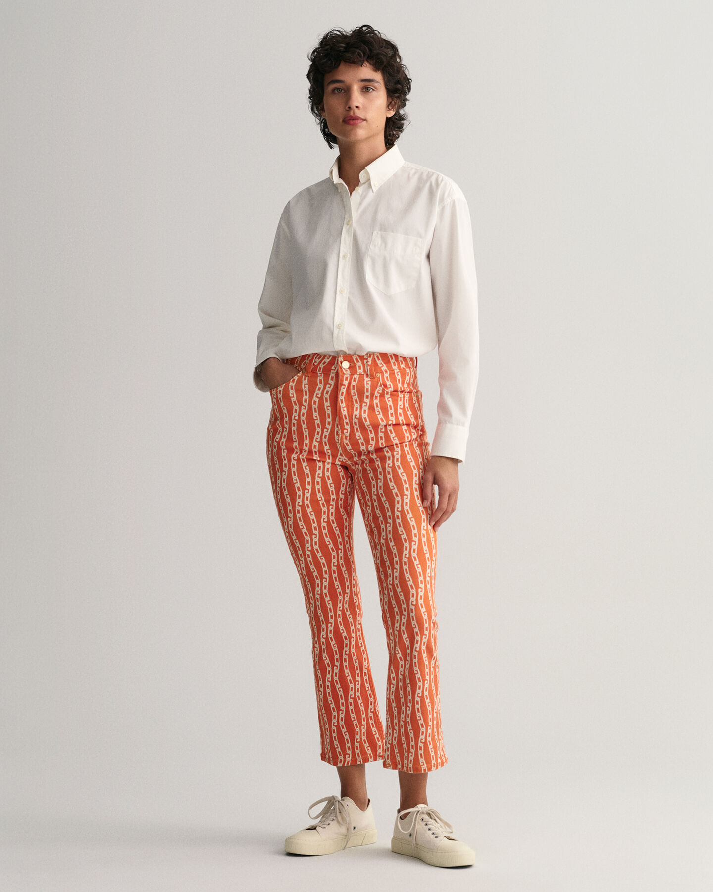 Korte jeans med Chain-tryk