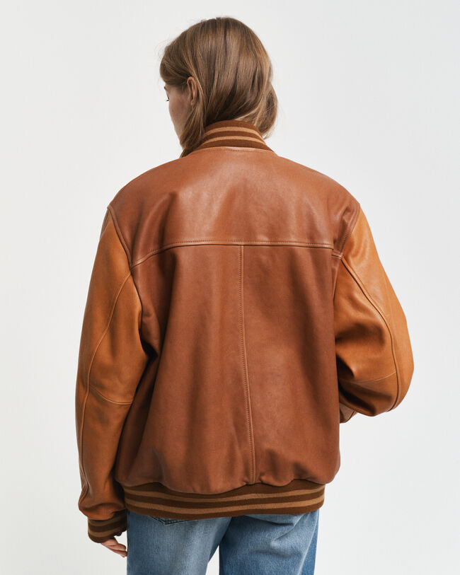 GANT Varsity Jacket af læder