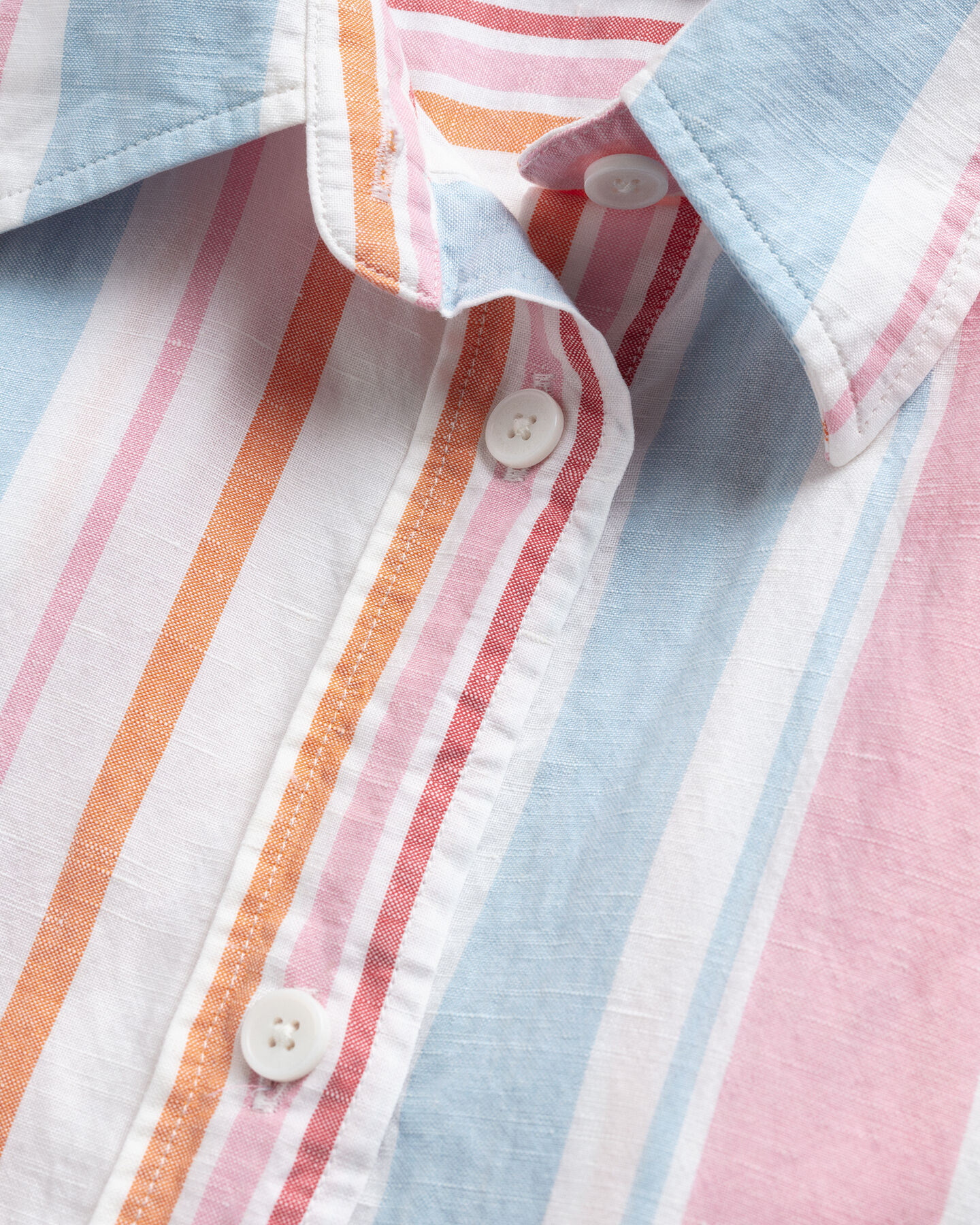 Oversized flerstribet skjorte