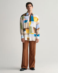 Oversized Art Print skjorte