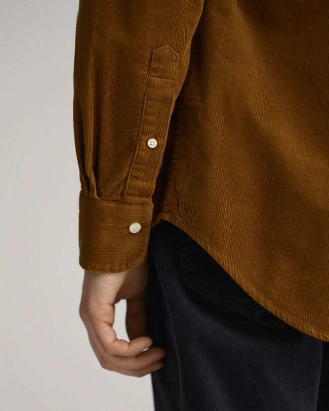 Regular fit skjorte af jernbanefl&oslash;jl