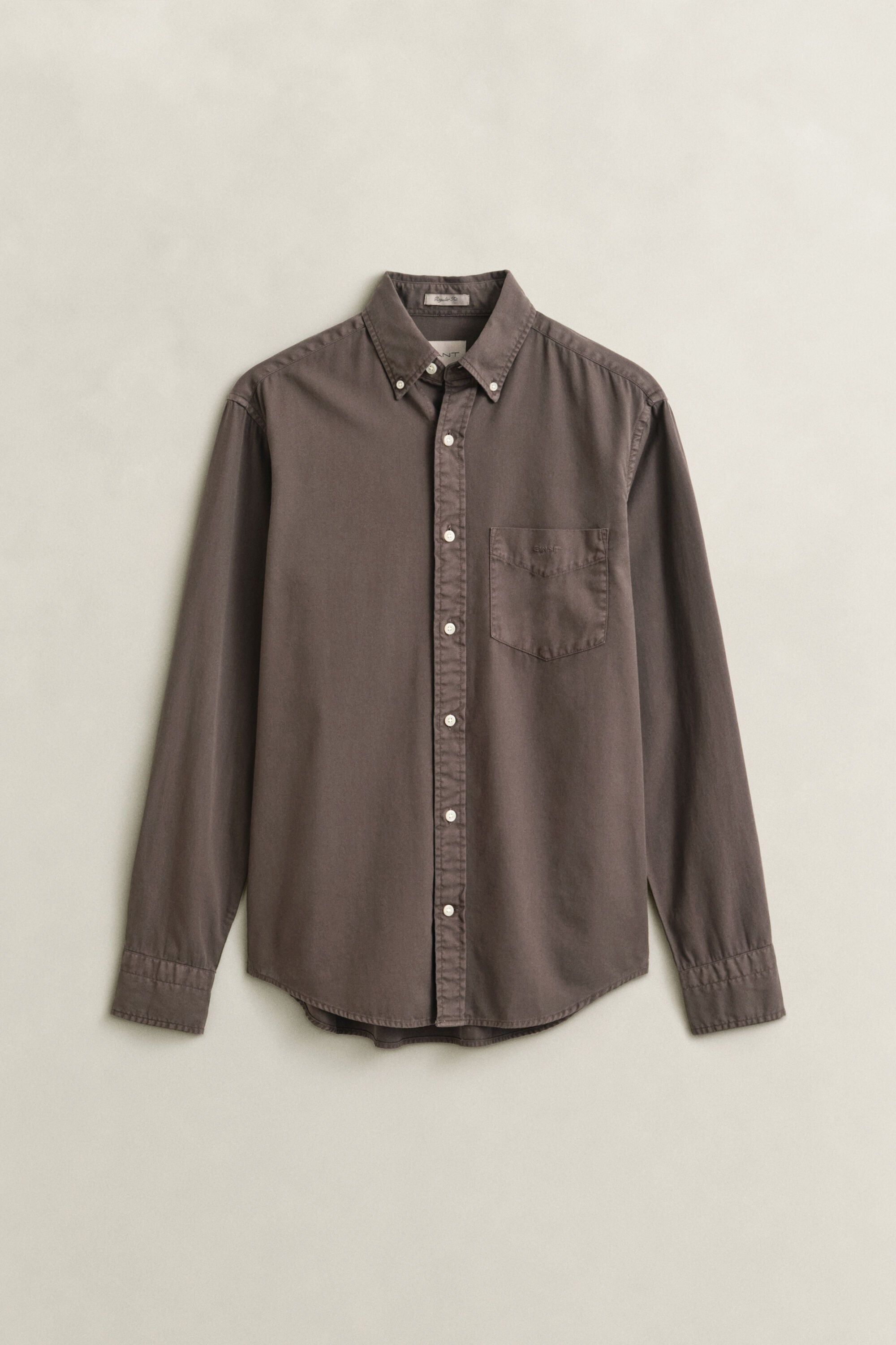Regular fit skjorte af twill