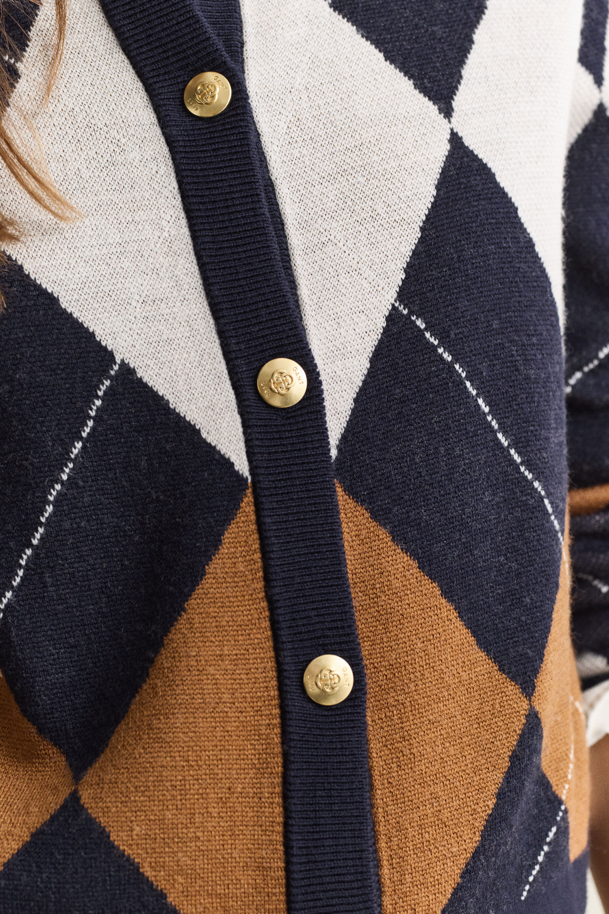 Argyle cardigan