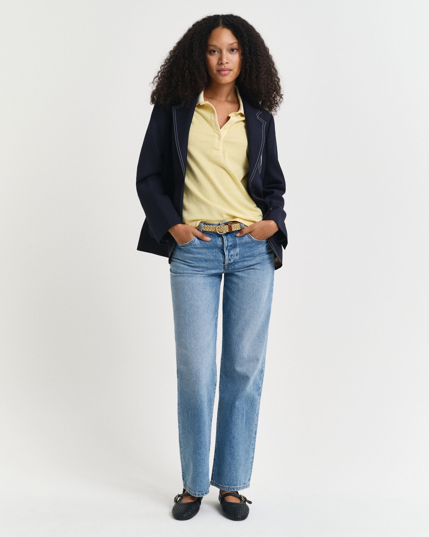 Sunfaded piqu&eacute; poloskjorte