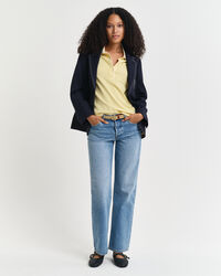 Sunfaded piqu&eacute; poloskjorte