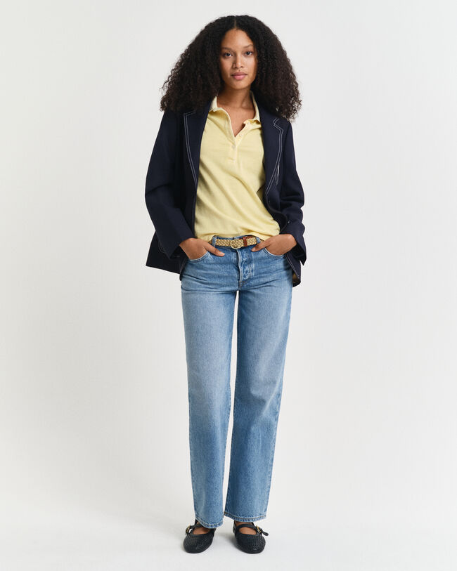 Sunfaded piqu&eacute; poloskjorte