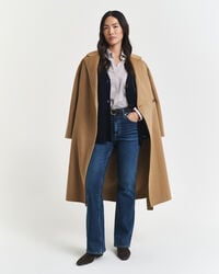 Cardigan af uld- og kashmirblanding