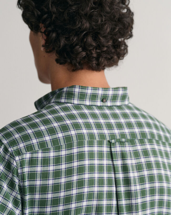 Regular fit flannelskjorte med mikrotern