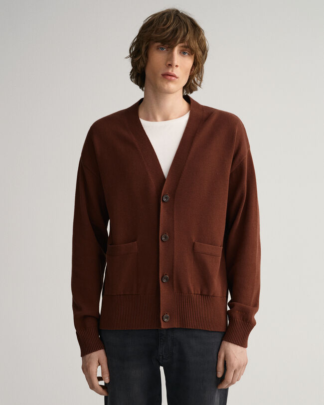 Cardigan af supimabomuld