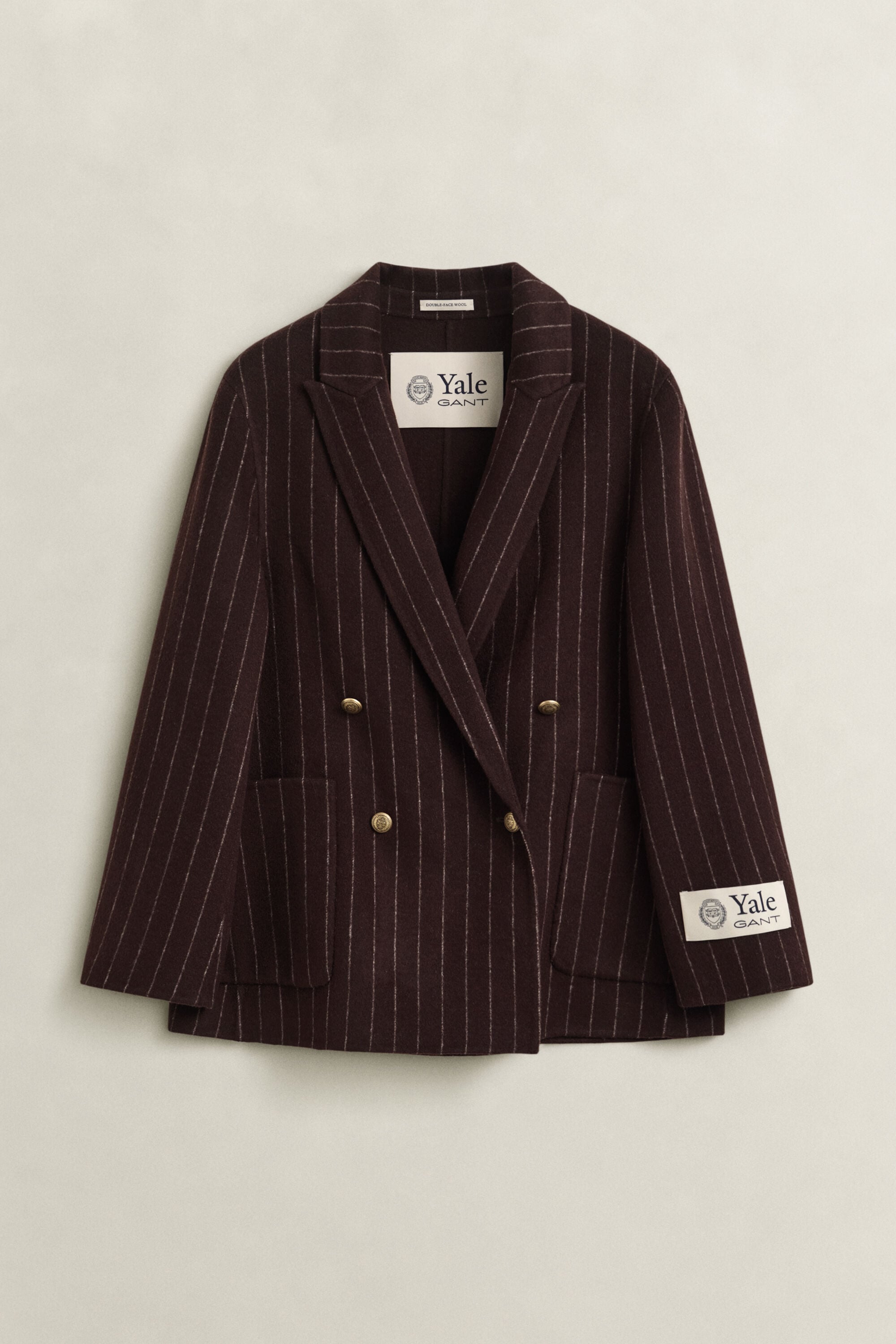 Gant x Yale nålestribet håndsyet blazer