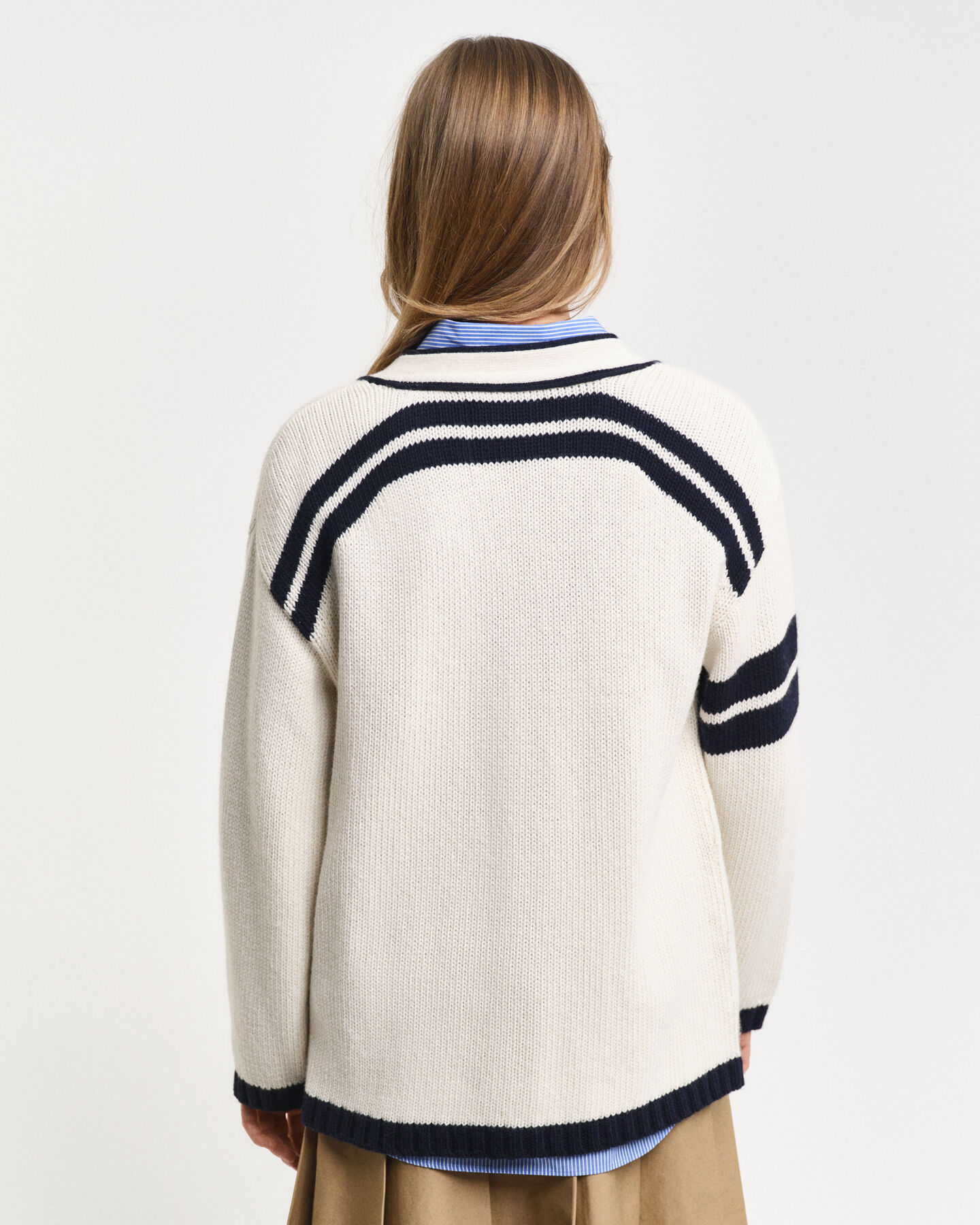 GANT Varsity cardigan med V-hals