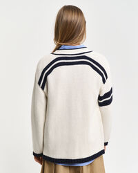 GANT Varsity cardigan med V-hals