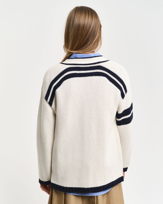 GANT Varsity cardigan med V-hals