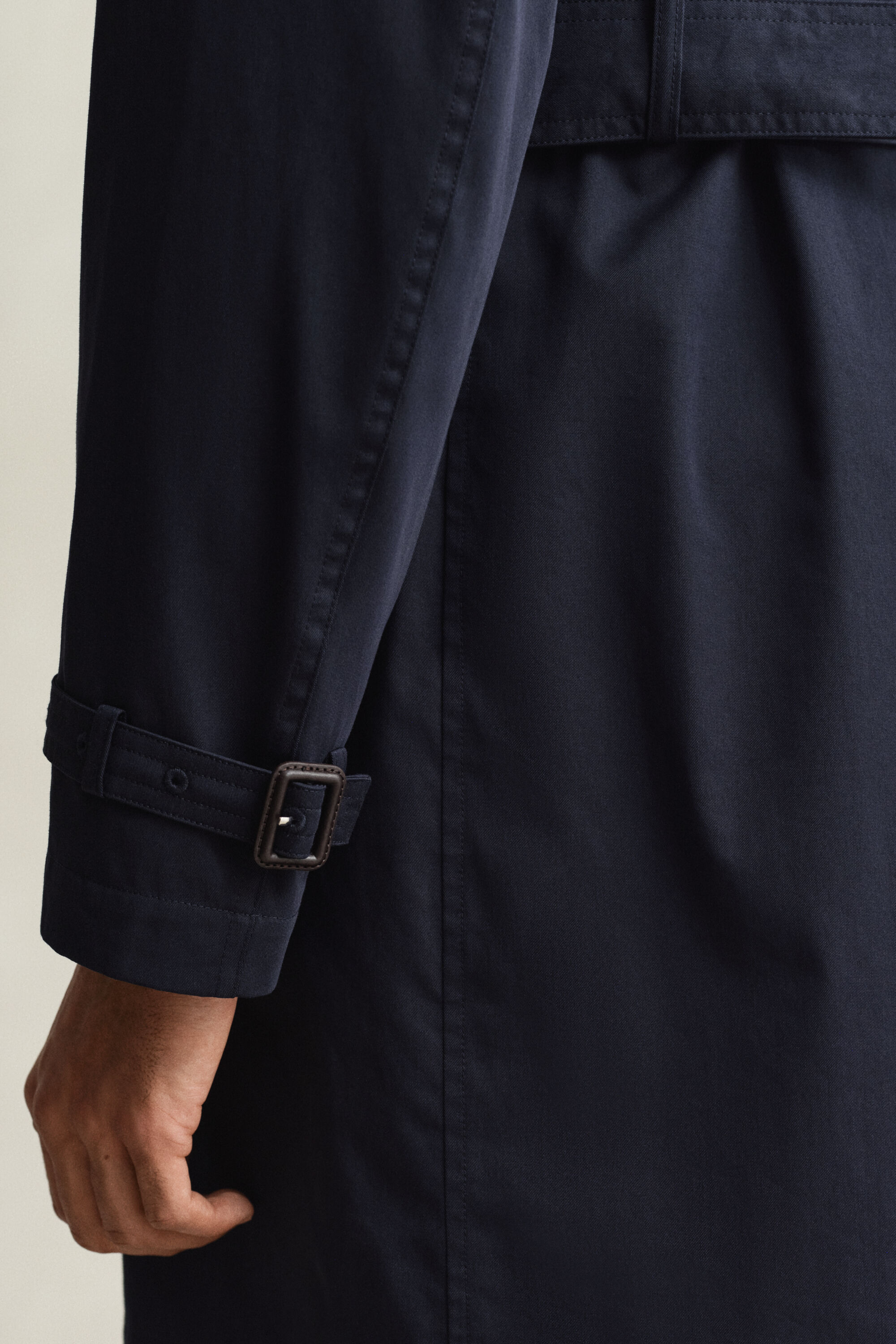 Trenchcoat i bomuldsblanding