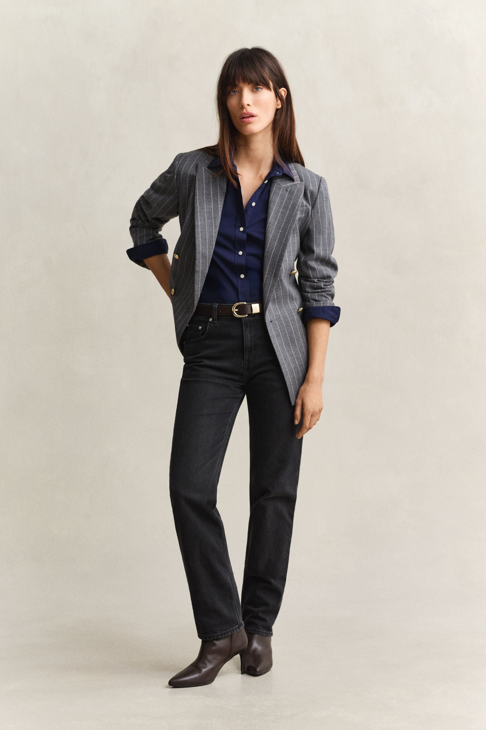 Regular fit klassisk poplin-skjorte