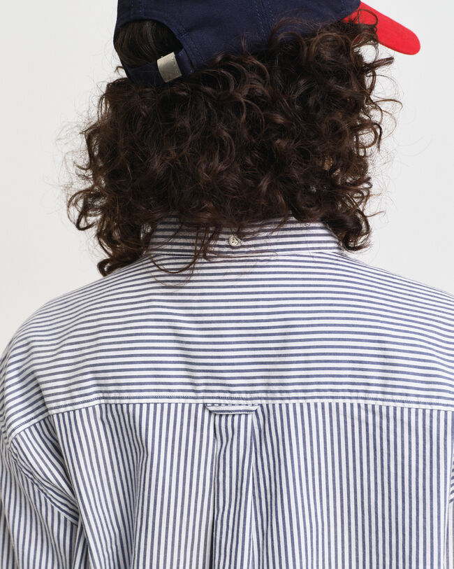 Relaxed fit Luxury Oxford skjorte med striber