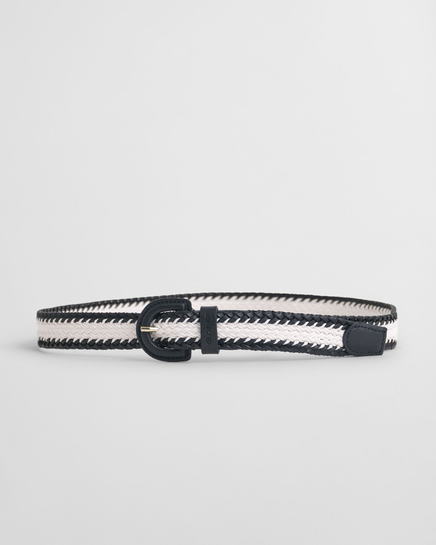 Flettet b&aelig;lte med kontrastkant