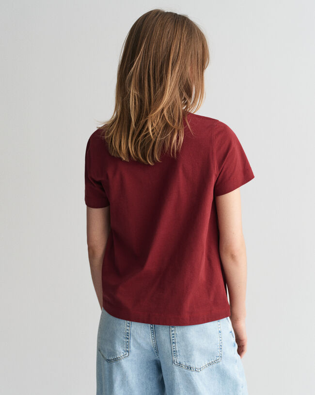 Shield T-shirt med V-hals