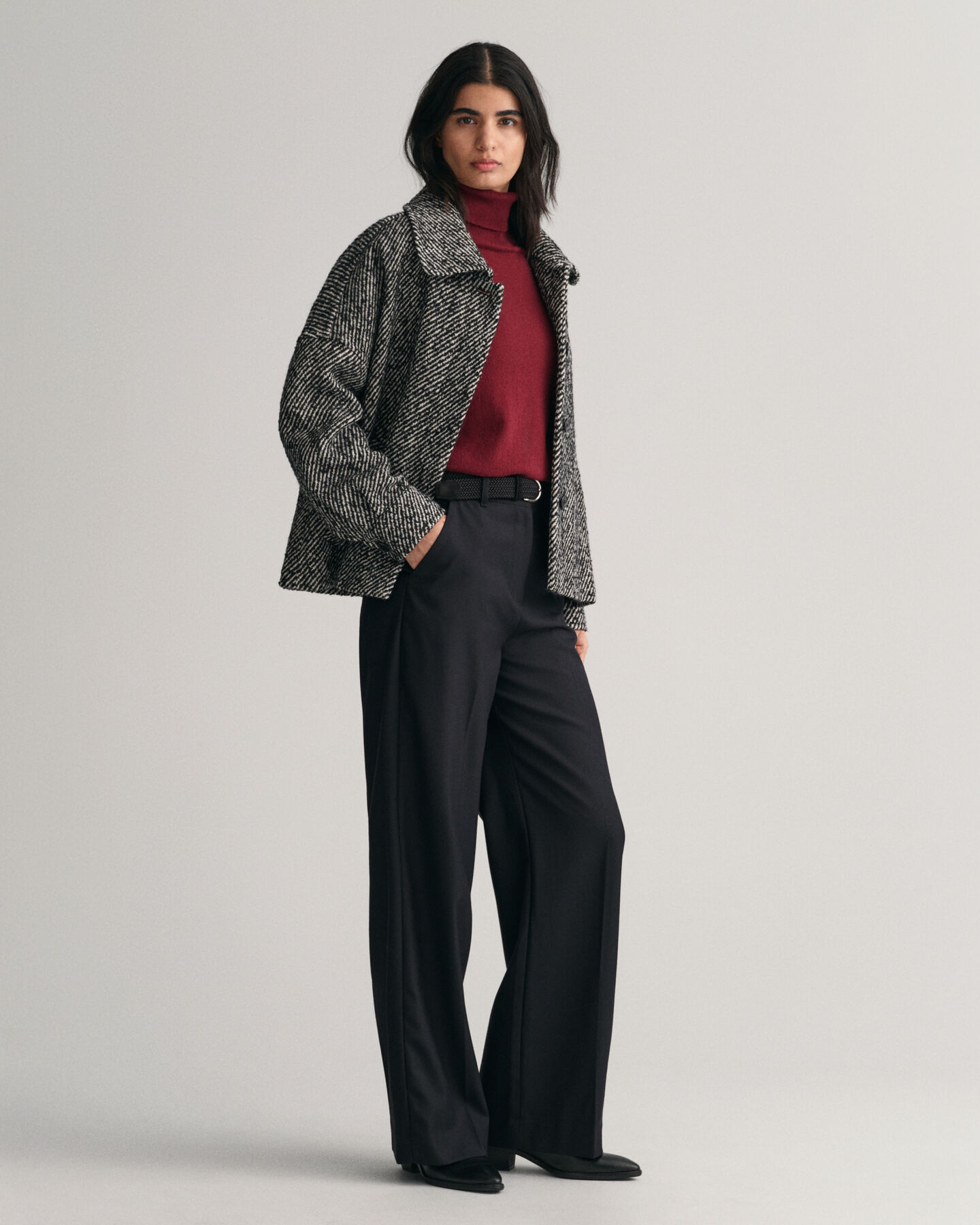 Ekstra fin sweater med rullekrave