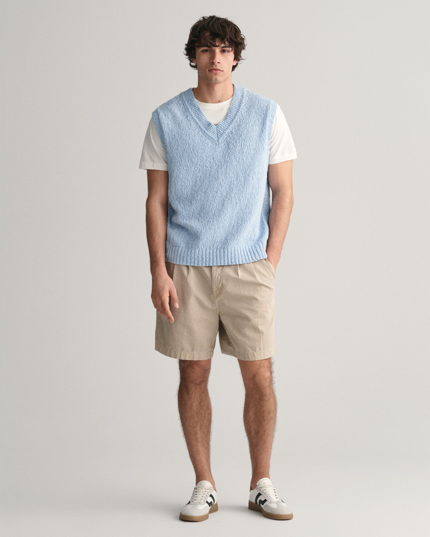 Nopret tekstureret bomuldsvest