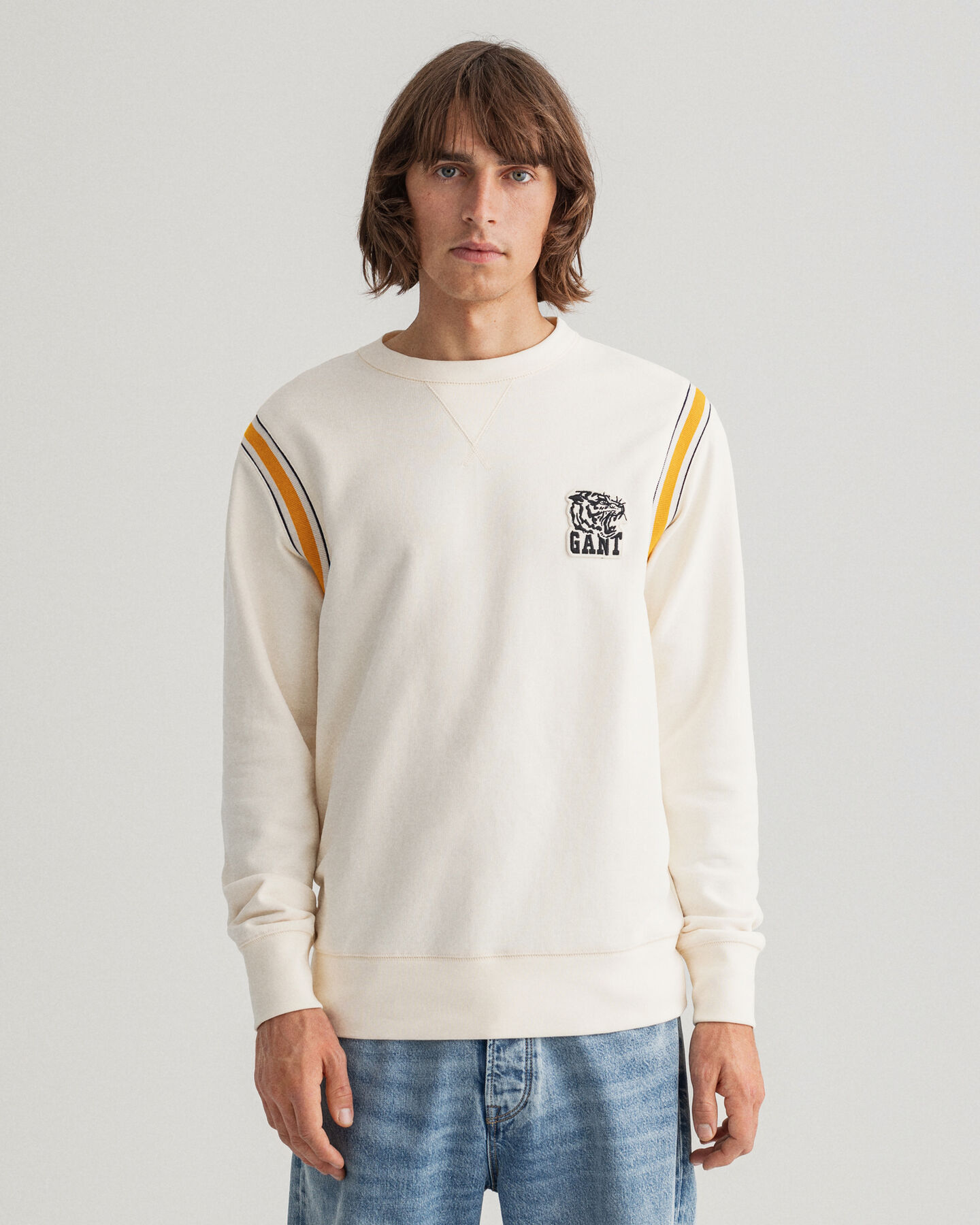 Tiger Badge sweatshirt med crewneck