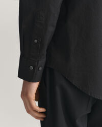 Regular fit tætvævet skjorte