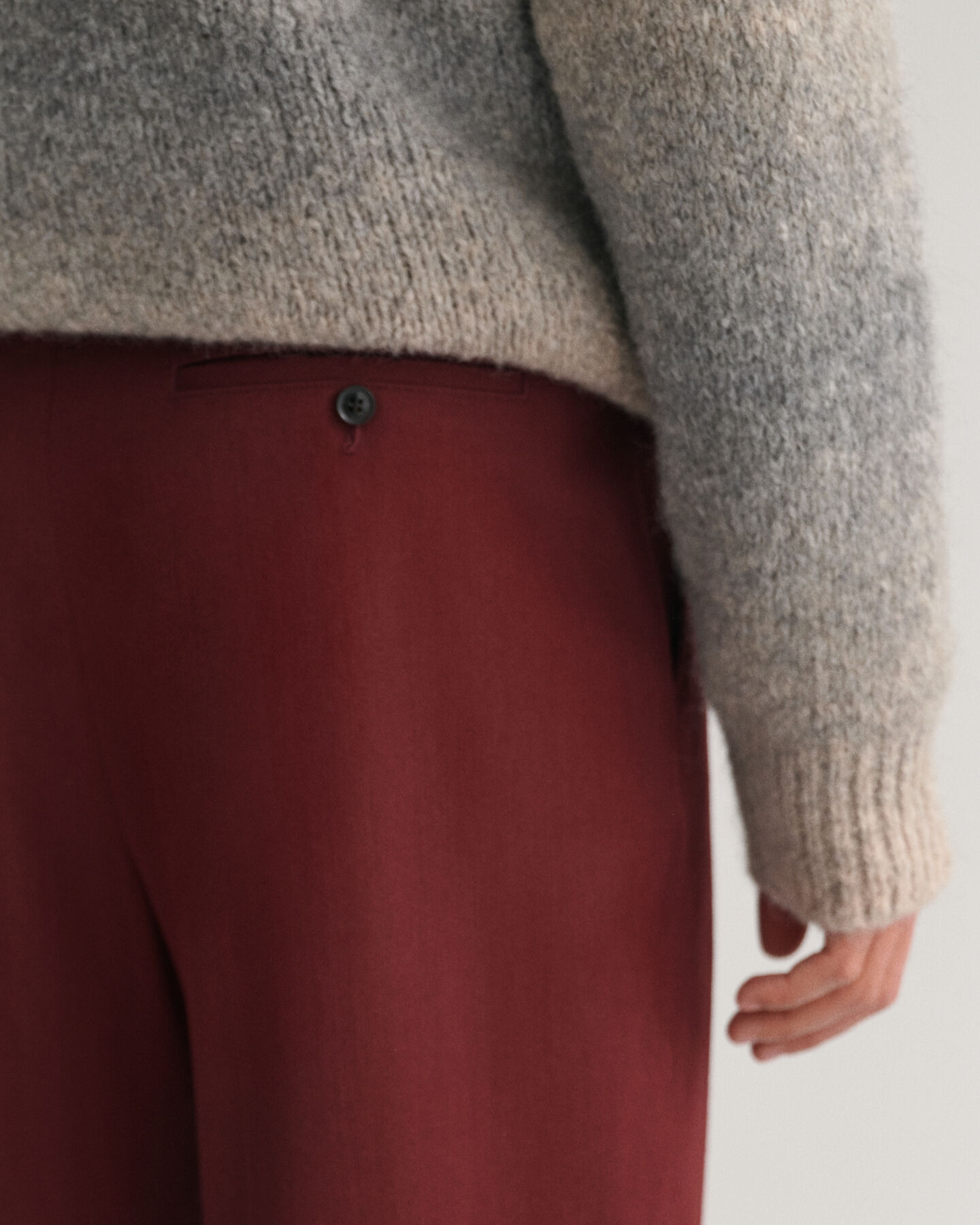 Jakkesæt-bukser af uld og twill