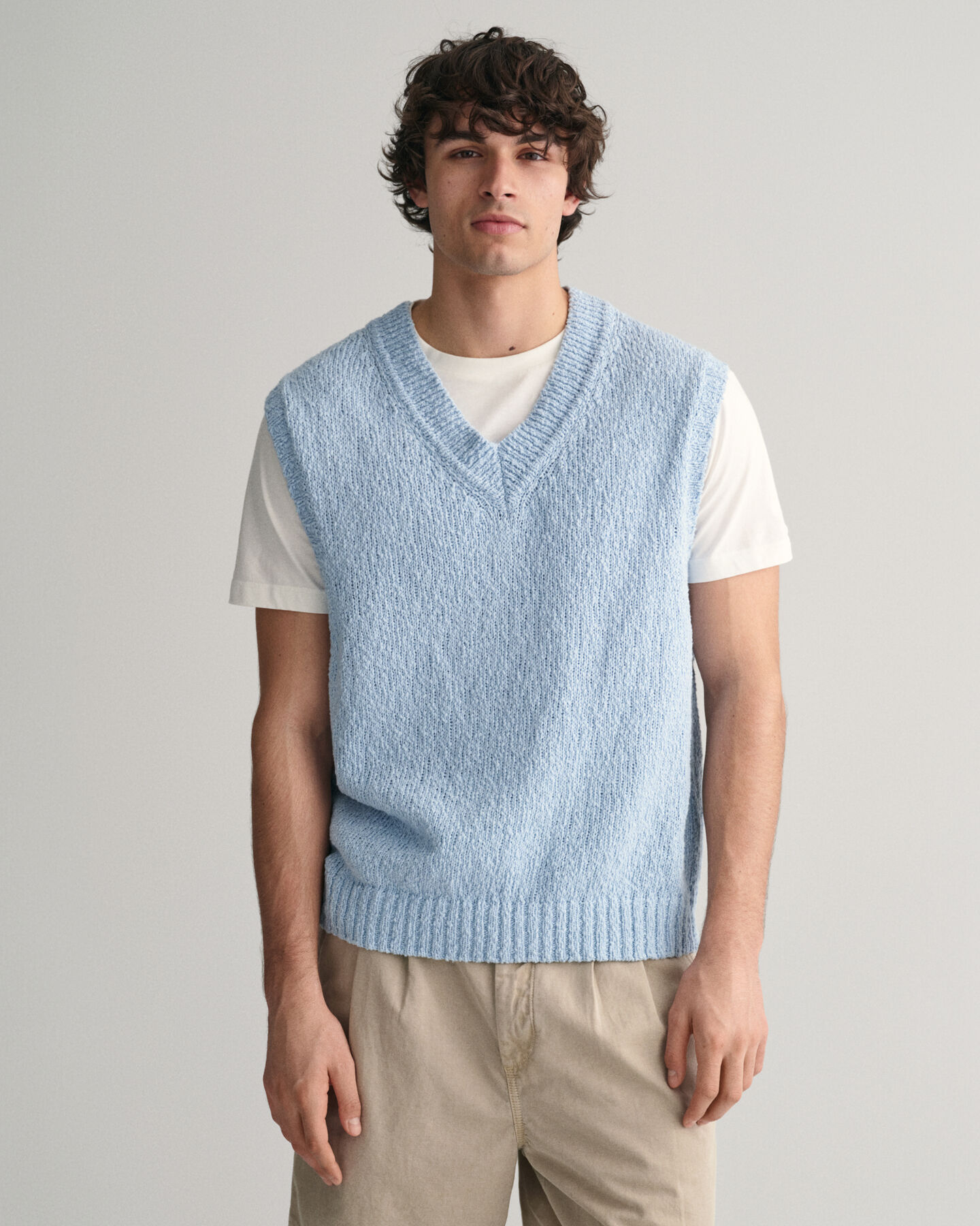 Nopret tekstureret bomuldsvest