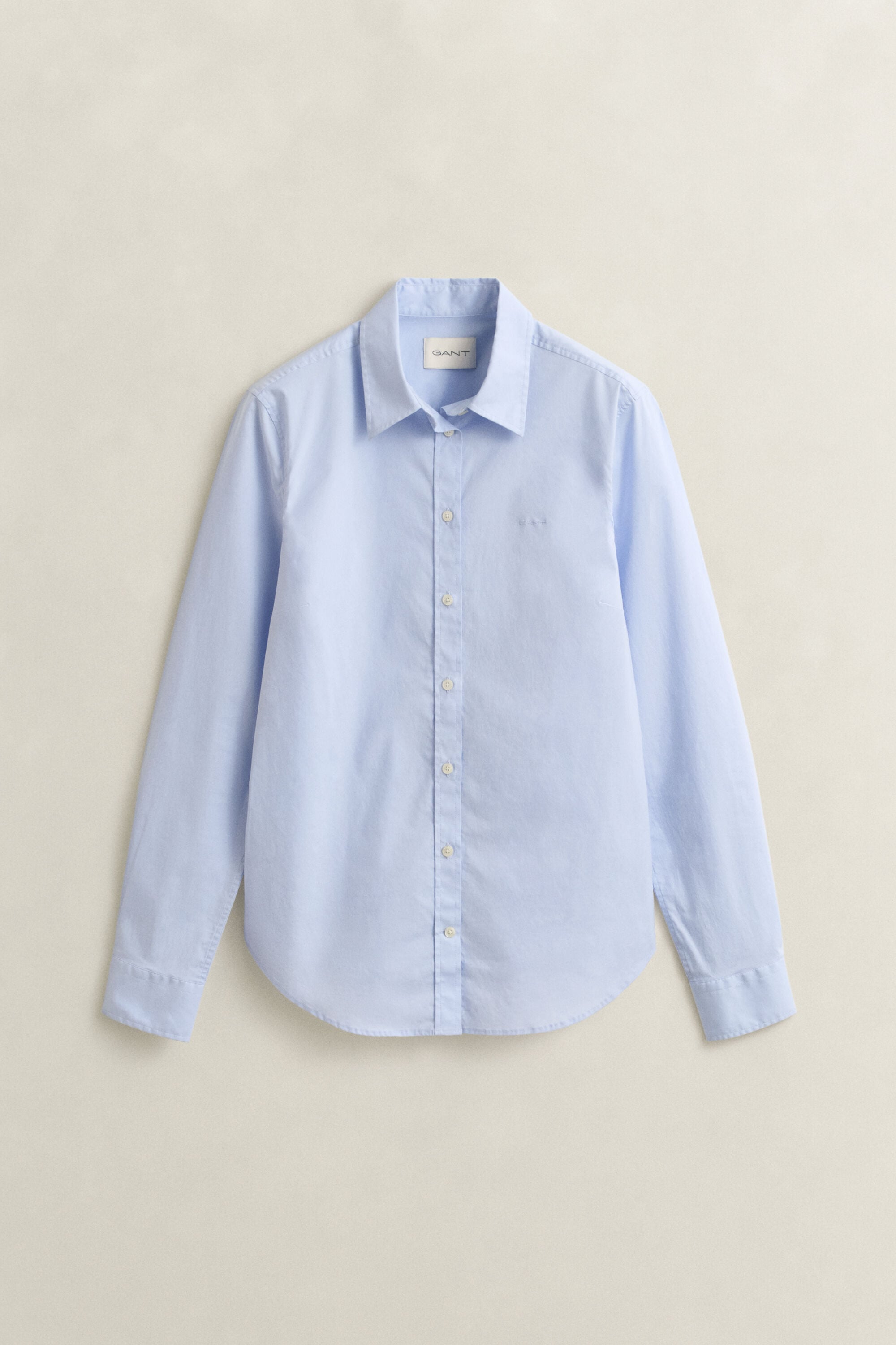 Slim fit poplin skjorte