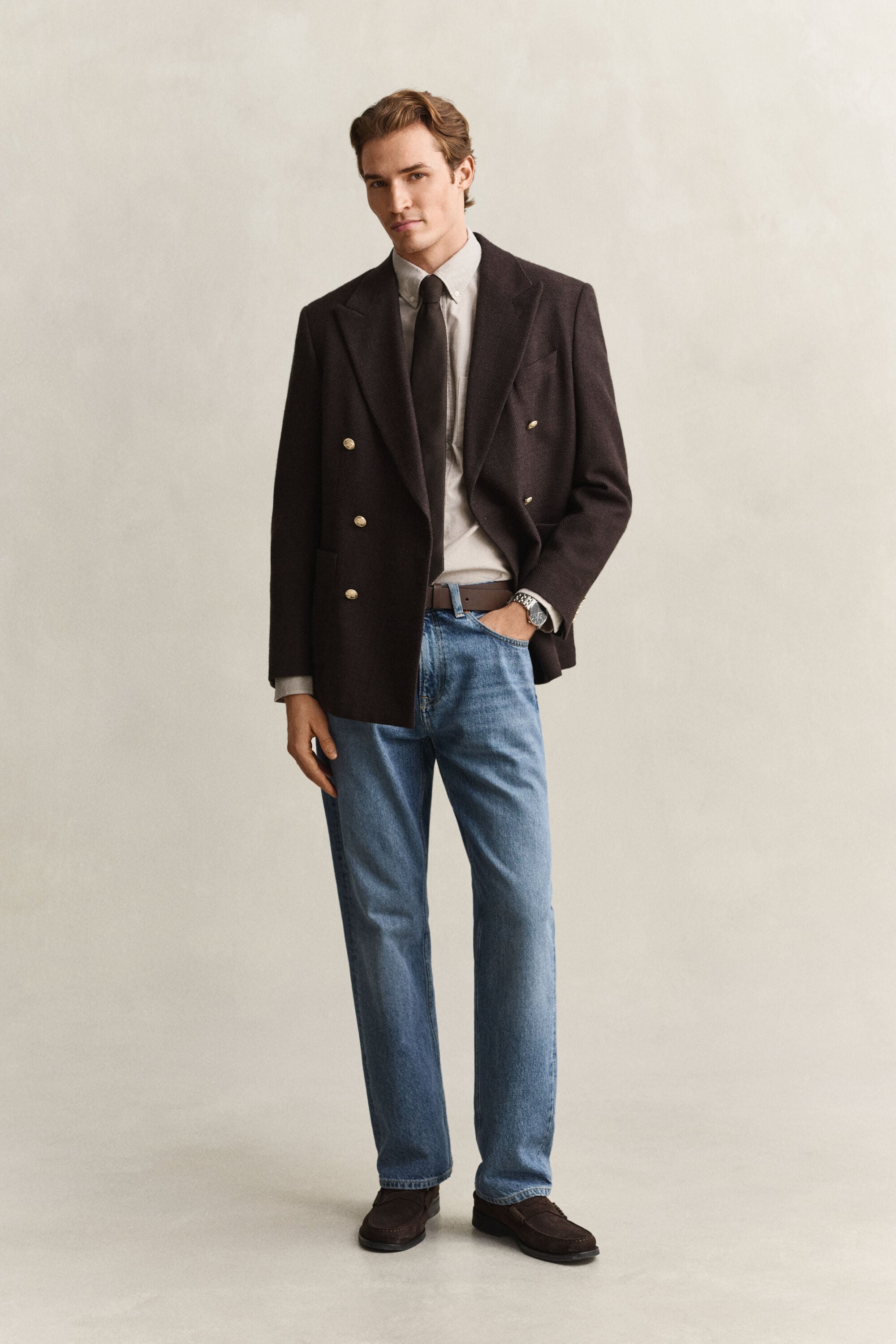 Regular fit klassisk Oxford-skjorte
