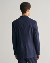 Jakkes&aelig;t-blazer af h&oslash;r og bomuld