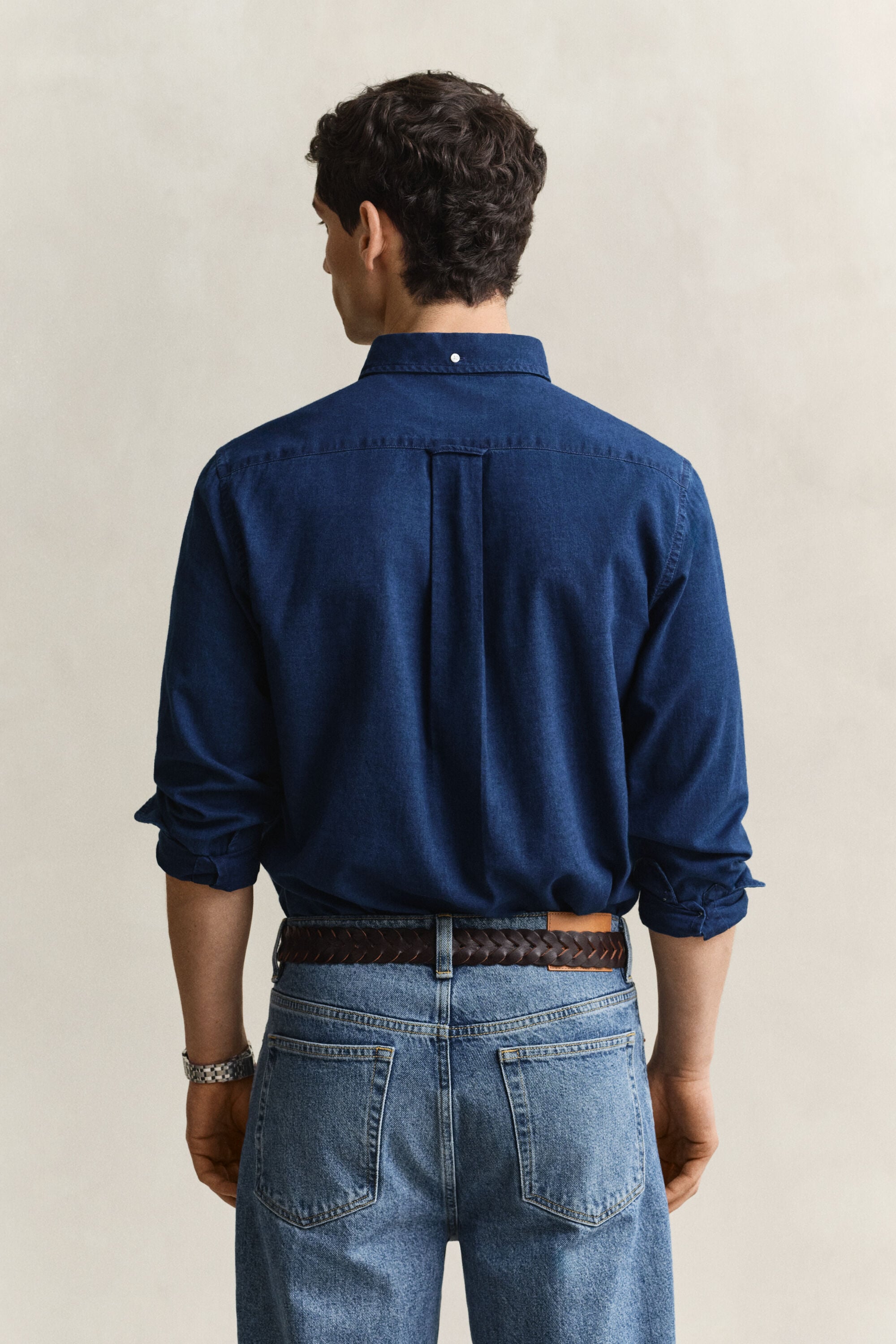 Indigo Oxford-skjorte