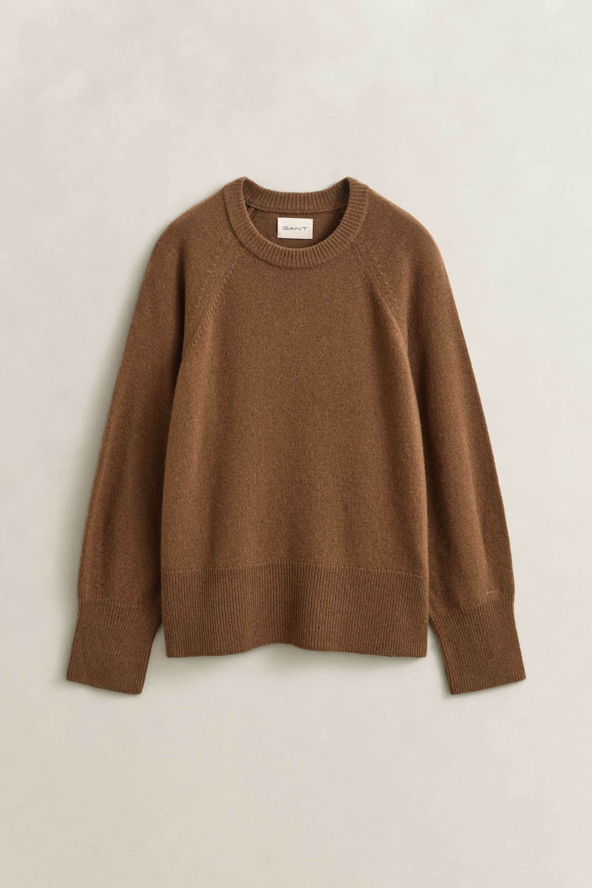 Crewneck sweater af uld og kashmir