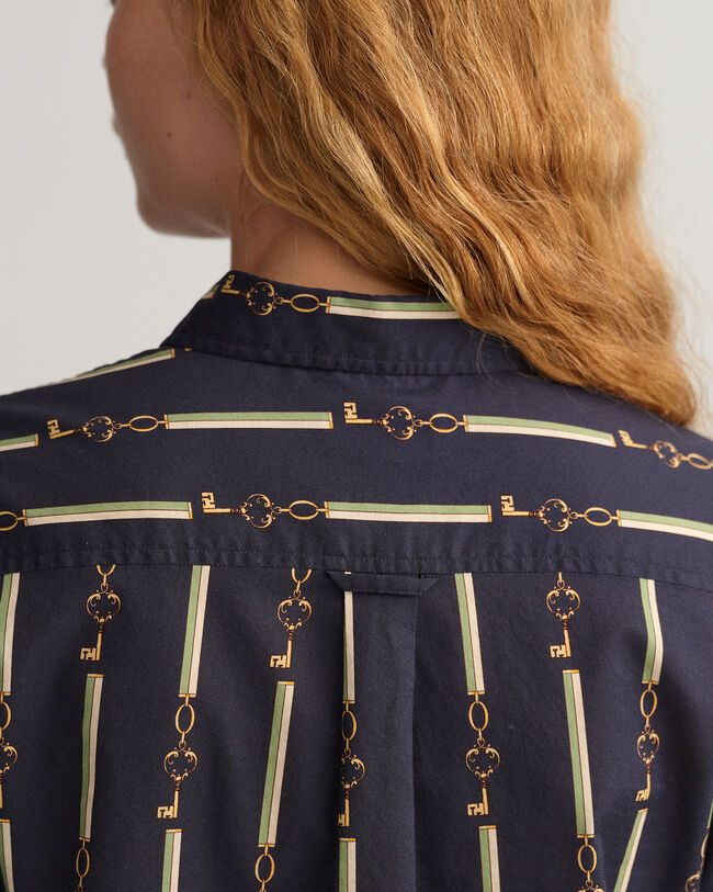 Regular fit American Luxe skjorte af bomuldsvoile