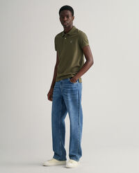 Original slim fit piqu&eacute; poloskjorte