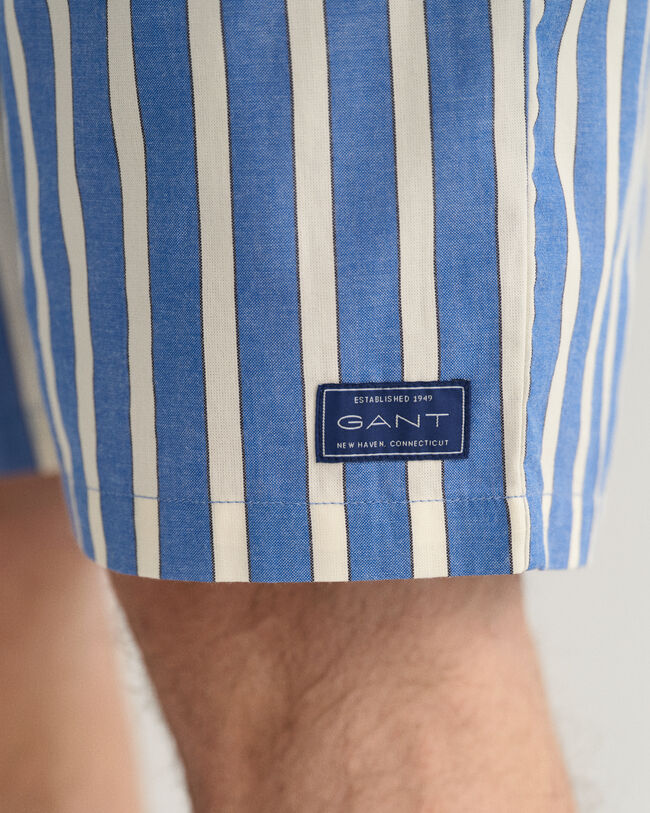 Oxford stribede pyjamasshorts