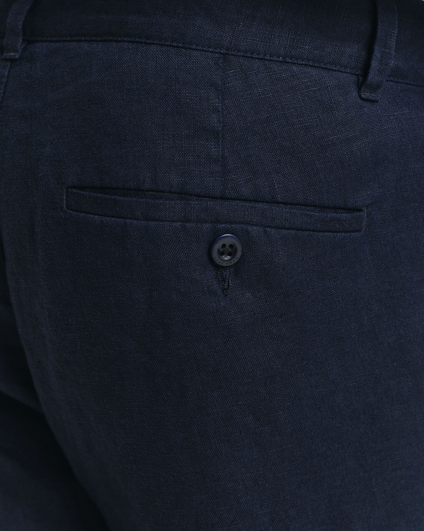 Relaxed fit hørbukser med løbesnor