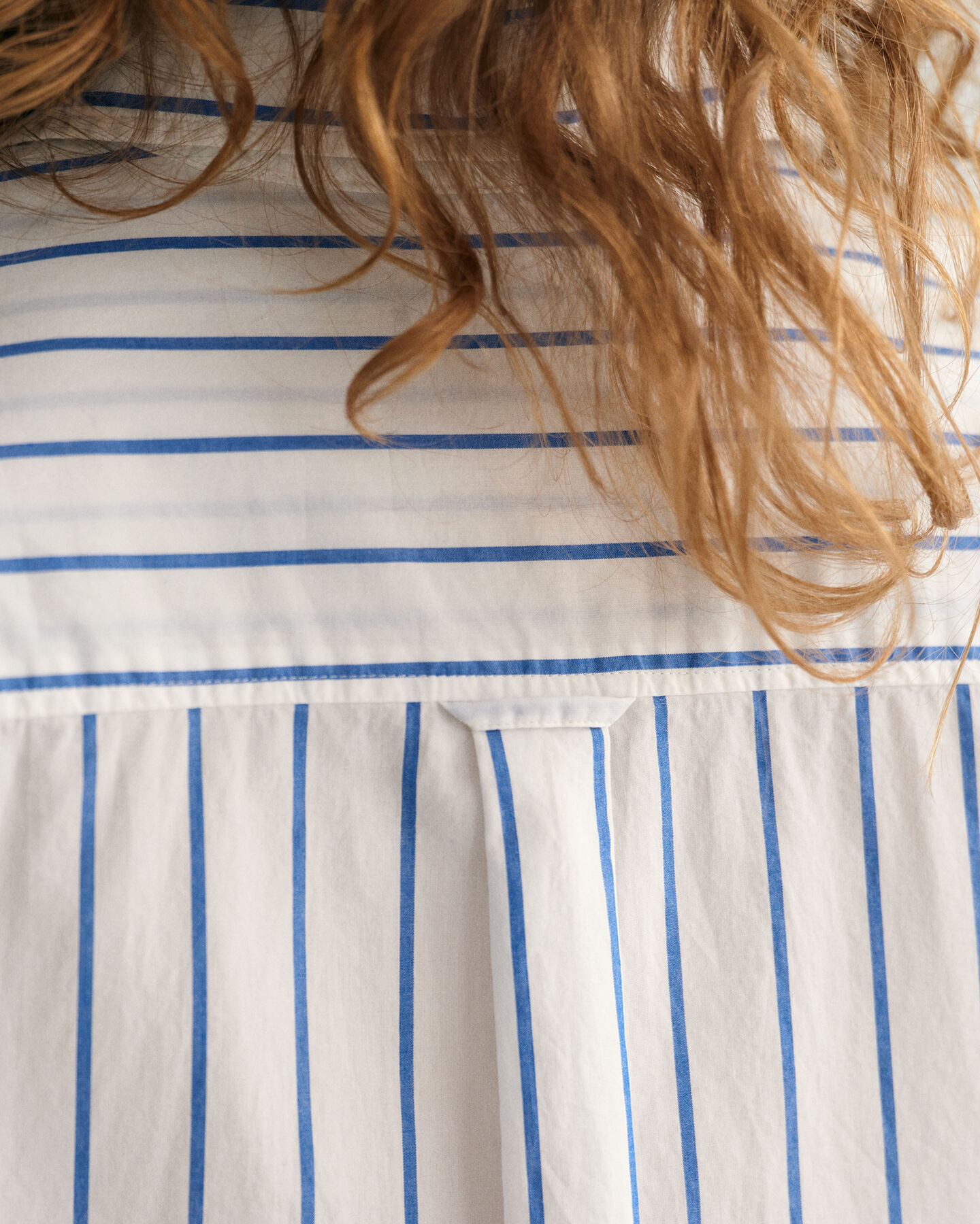 Oversized stribet skjorte