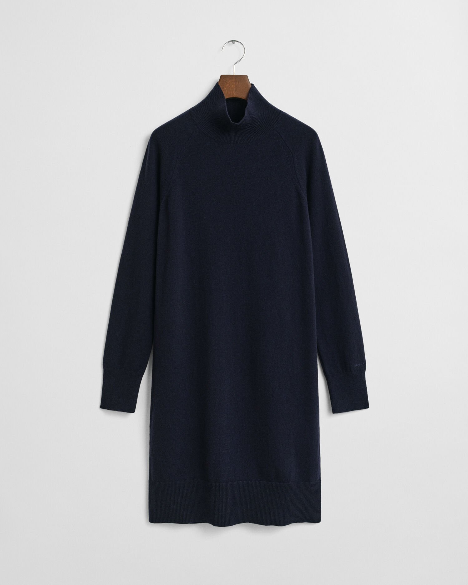 Strikket kjole af ekstra fin lammeuld