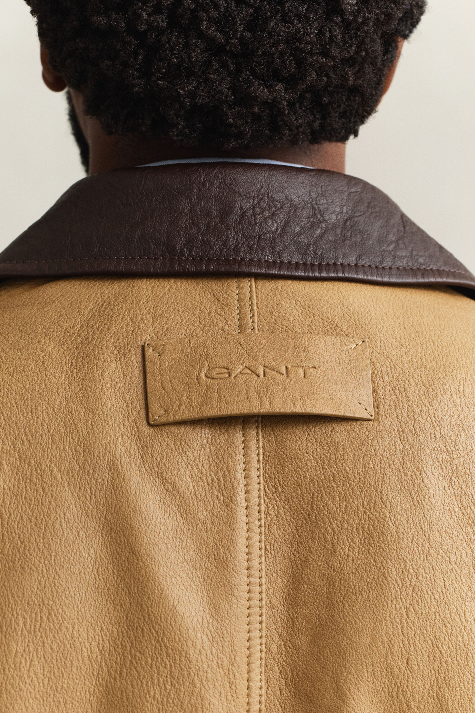 Decker jakke af læder