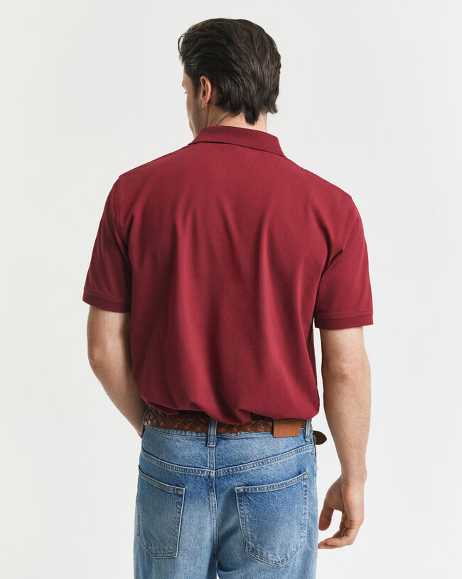 Kontrastfarvet piqué poloskjorte