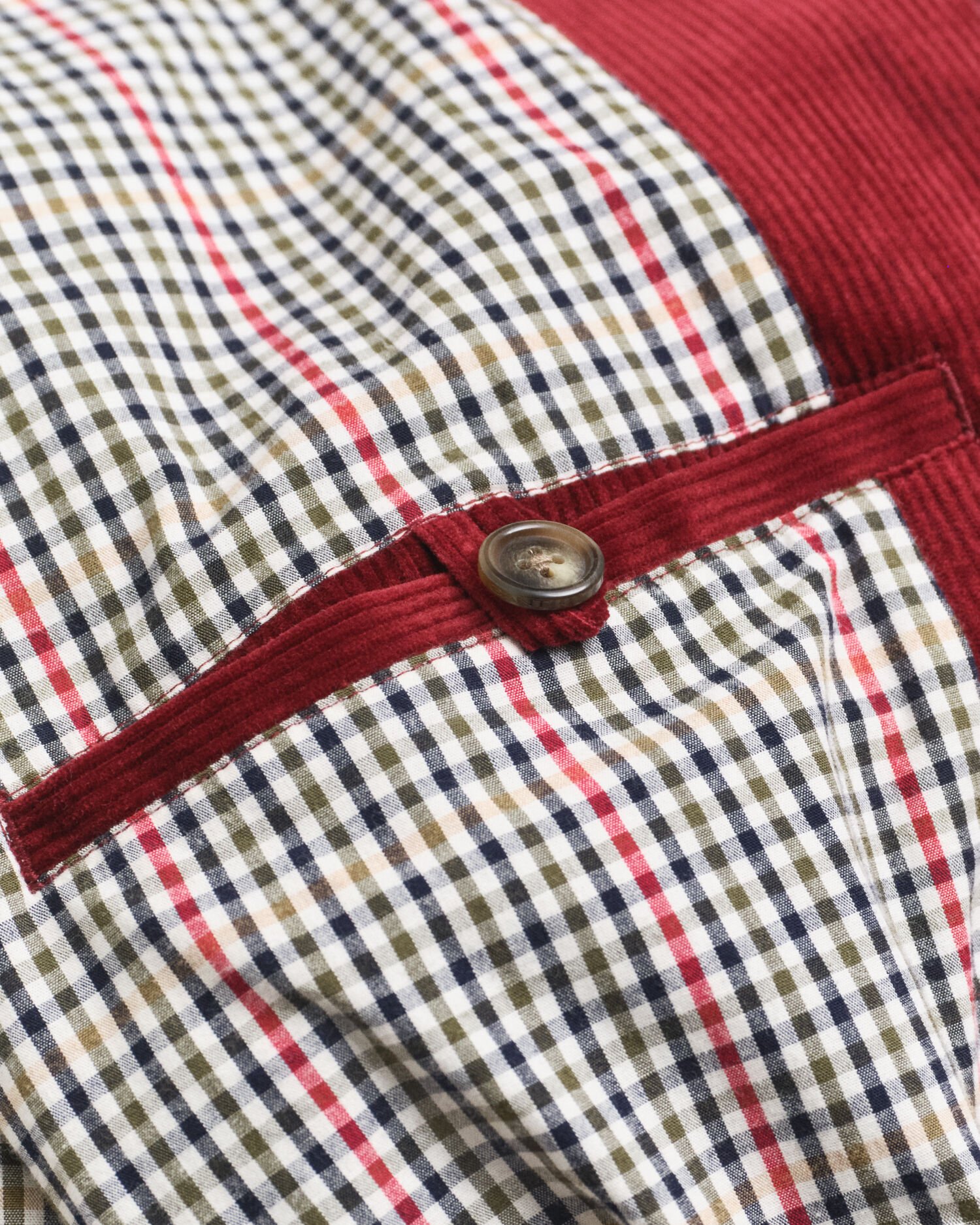 Harrington jakke i jernbanefløjl