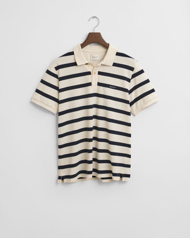 Stribet poloskjorte
