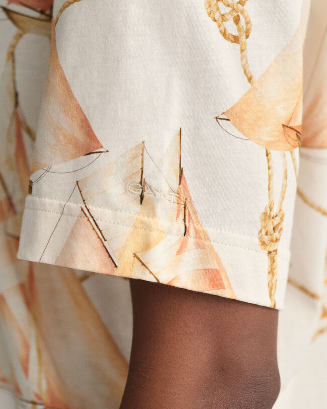 T-shirt med Sailing-tryk