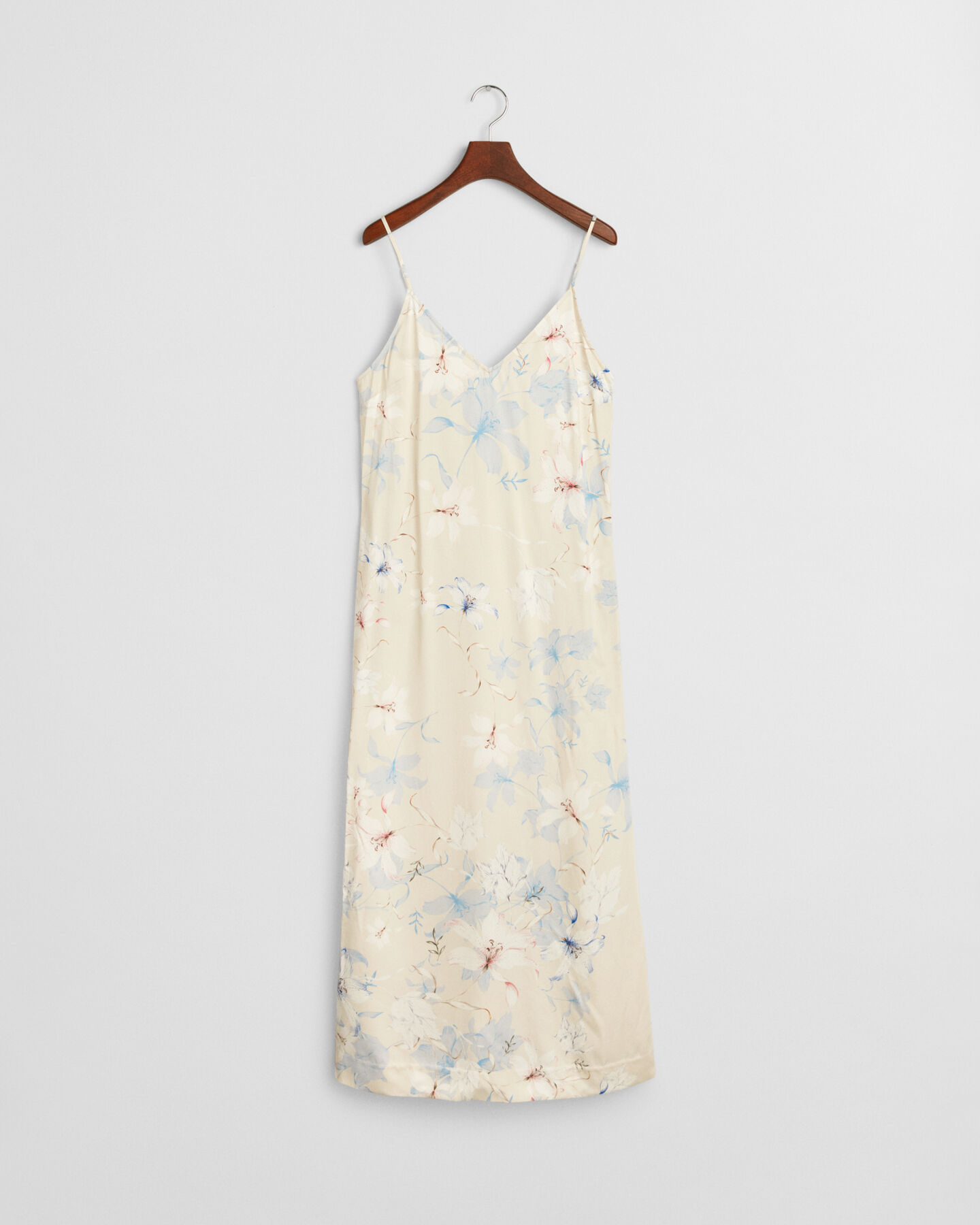 Slipkjole med blomstertryk