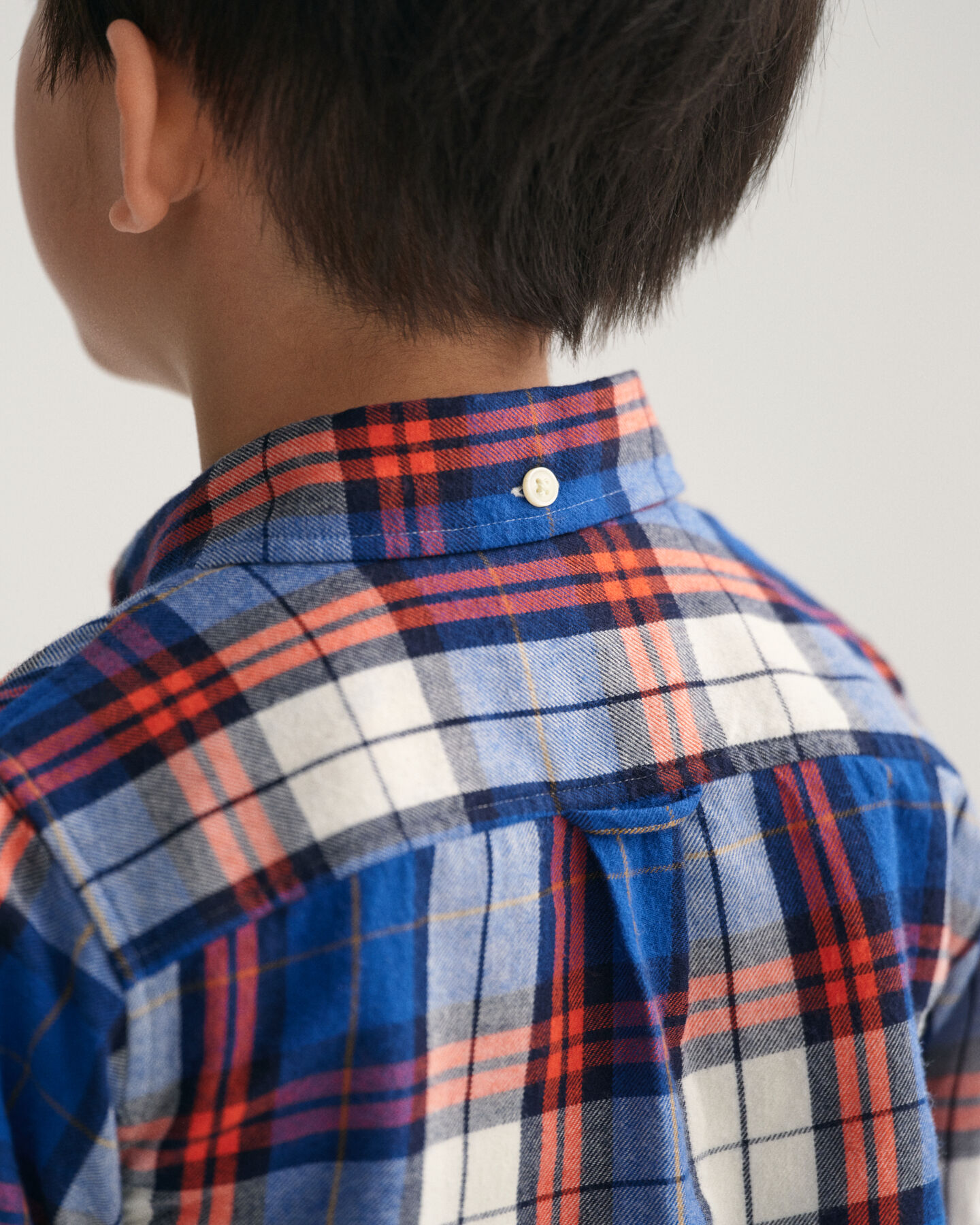 Kids Regular fit ternet flannelskjorte