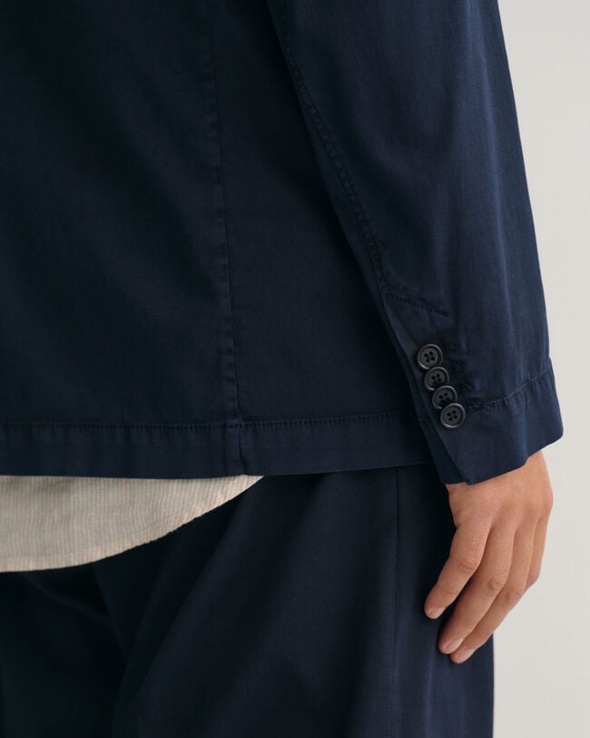 Jakkesæt-blazer af bomuld